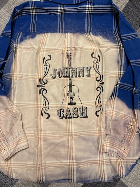 Johnny Cash Guitar Flannel