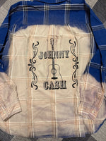 Load image into Gallery viewer, Johnny Cash Guitar Flannel
