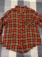 Load image into Gallery viewer, All the Plaid and Pumpkin Flannel
