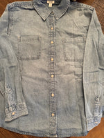 Load image into Gallery viewer, Neon Cow Skull Denim Shirt
