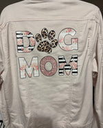 Load image into Gallery viewer, DOG MOM Denim Jacket
