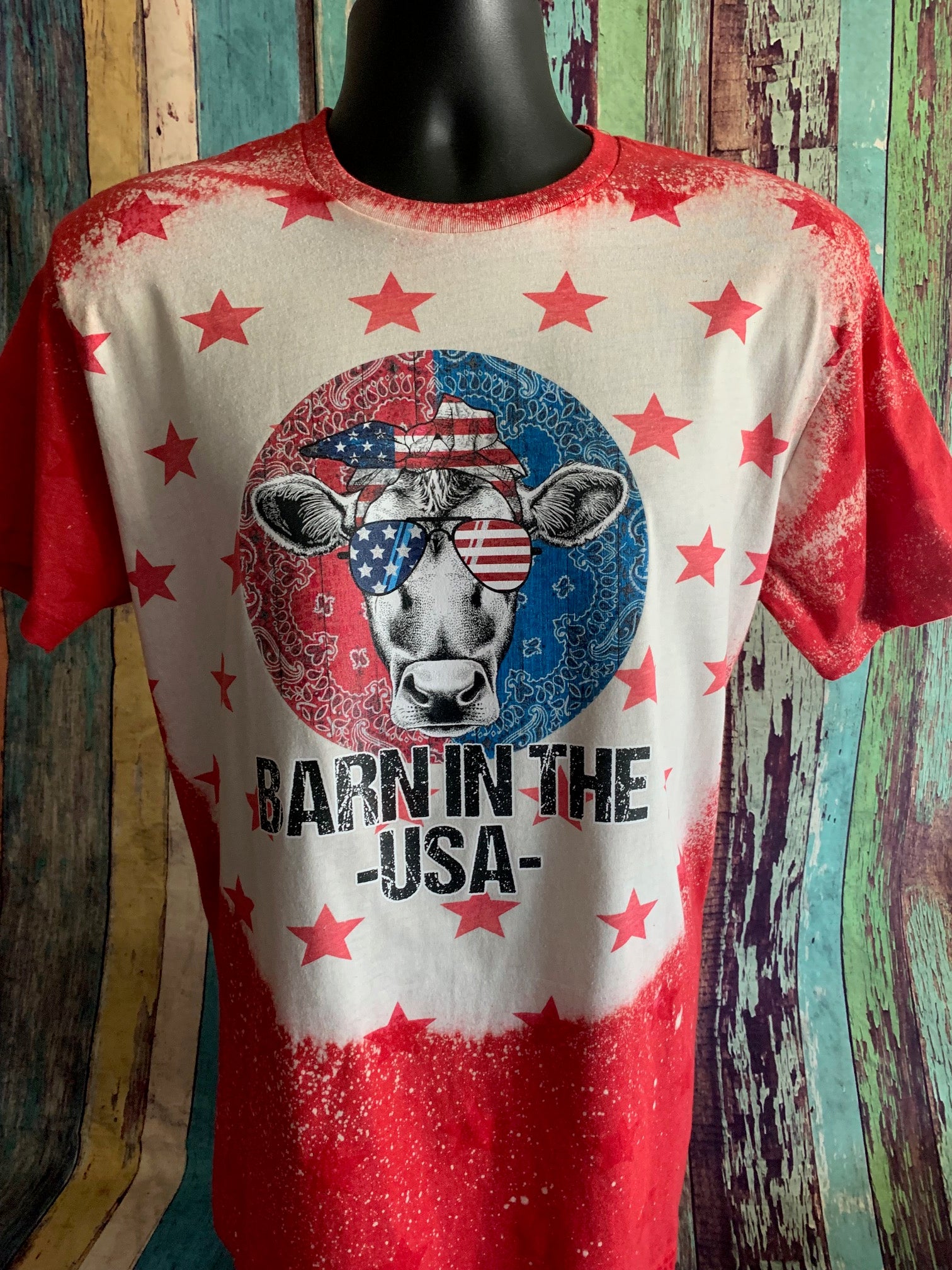 BARN in the USA Cow tee