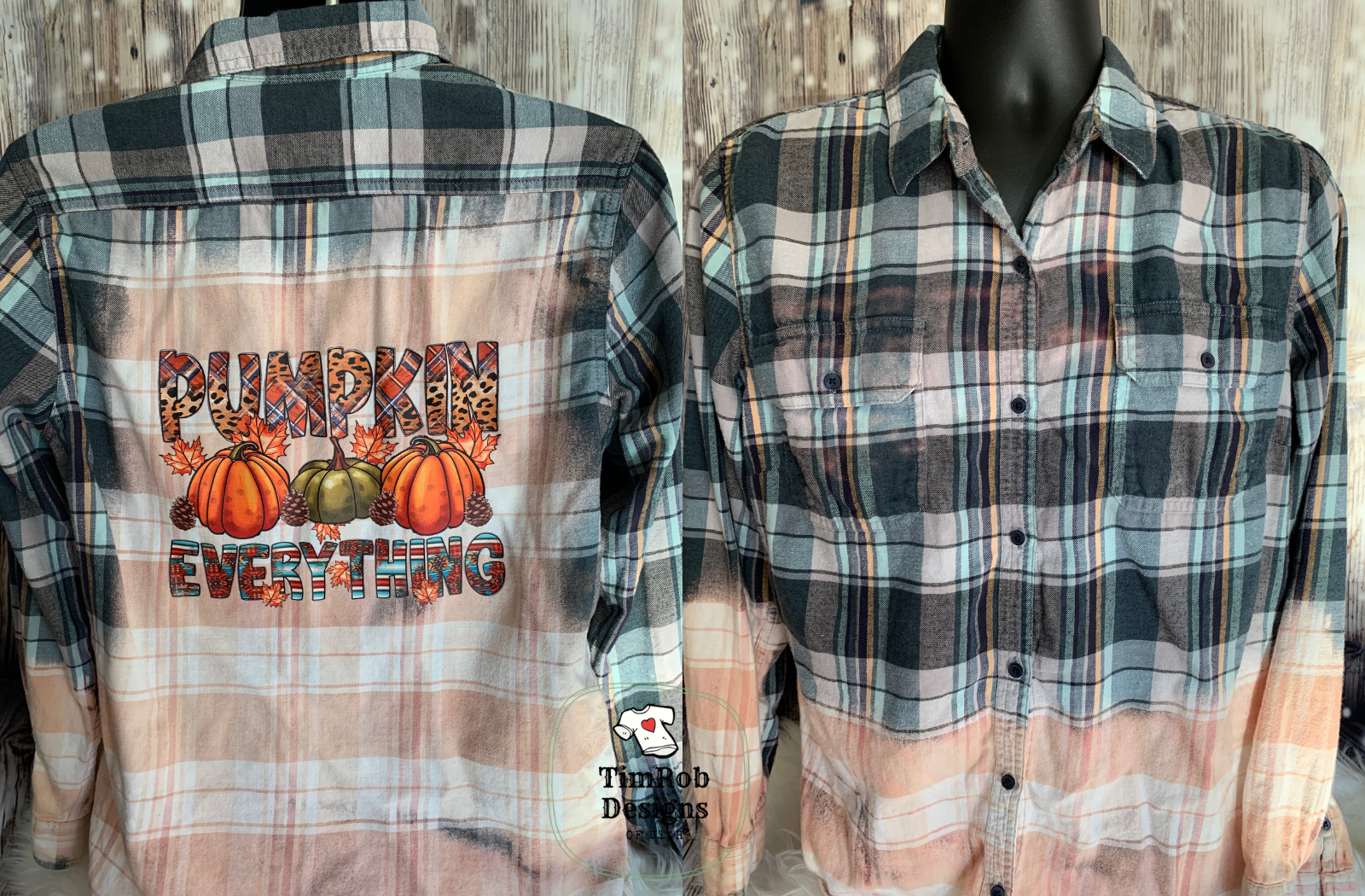 Pumpkin Everything flannel/plaid