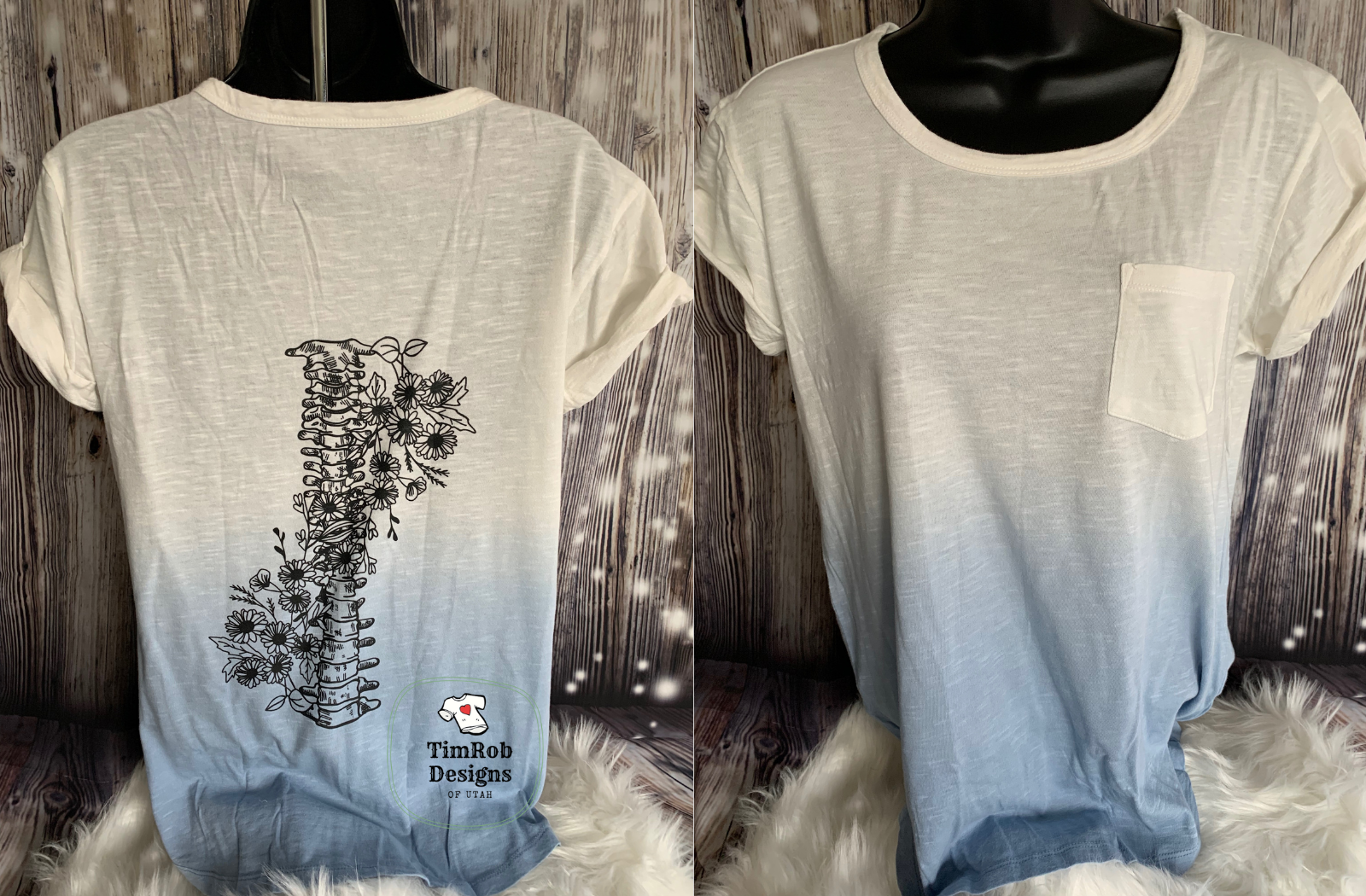 Grow Through it Floral Spine Tee