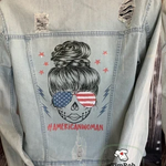 Load image into Gallery viewer, American Woman Jean Jacket

