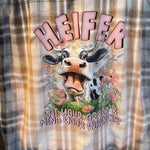 Load image into Gallery viewer, Heifer Eat Your Grass Bleached Flannel
