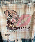Load image into Gallery viewer, Pucker Up Cowboy Flannel/Plaid
