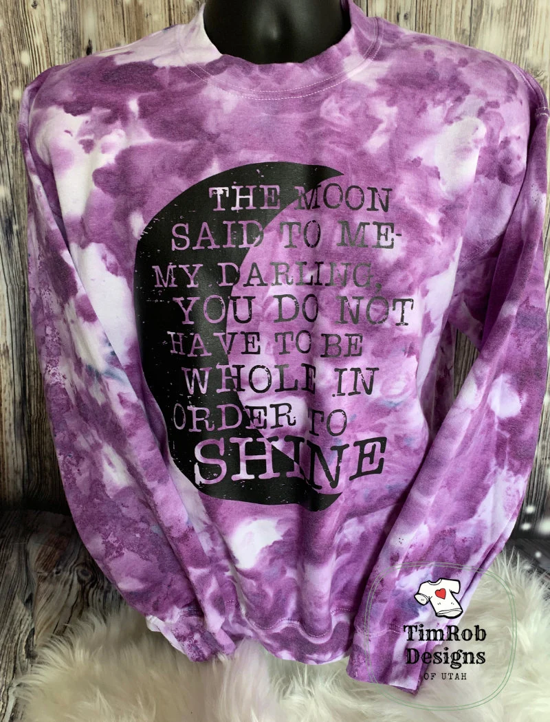 Moon Said to Me - Tie-Dyed Sweatshirt