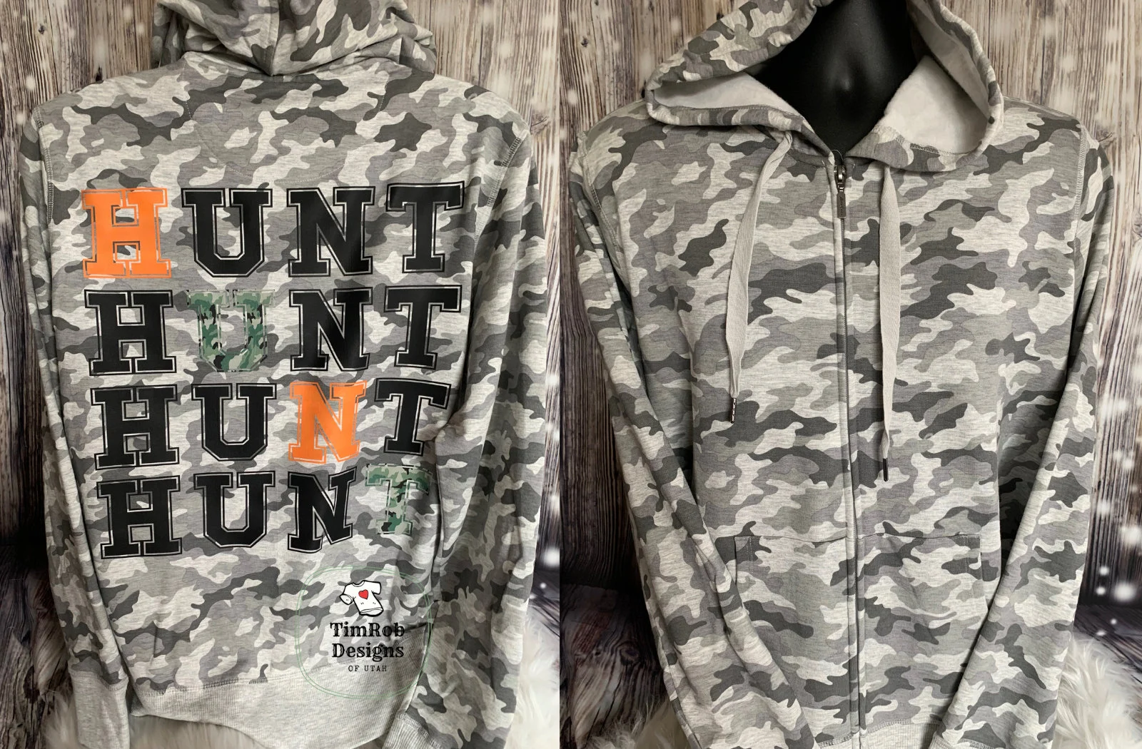 HUNT - Ladies camo Hoodie