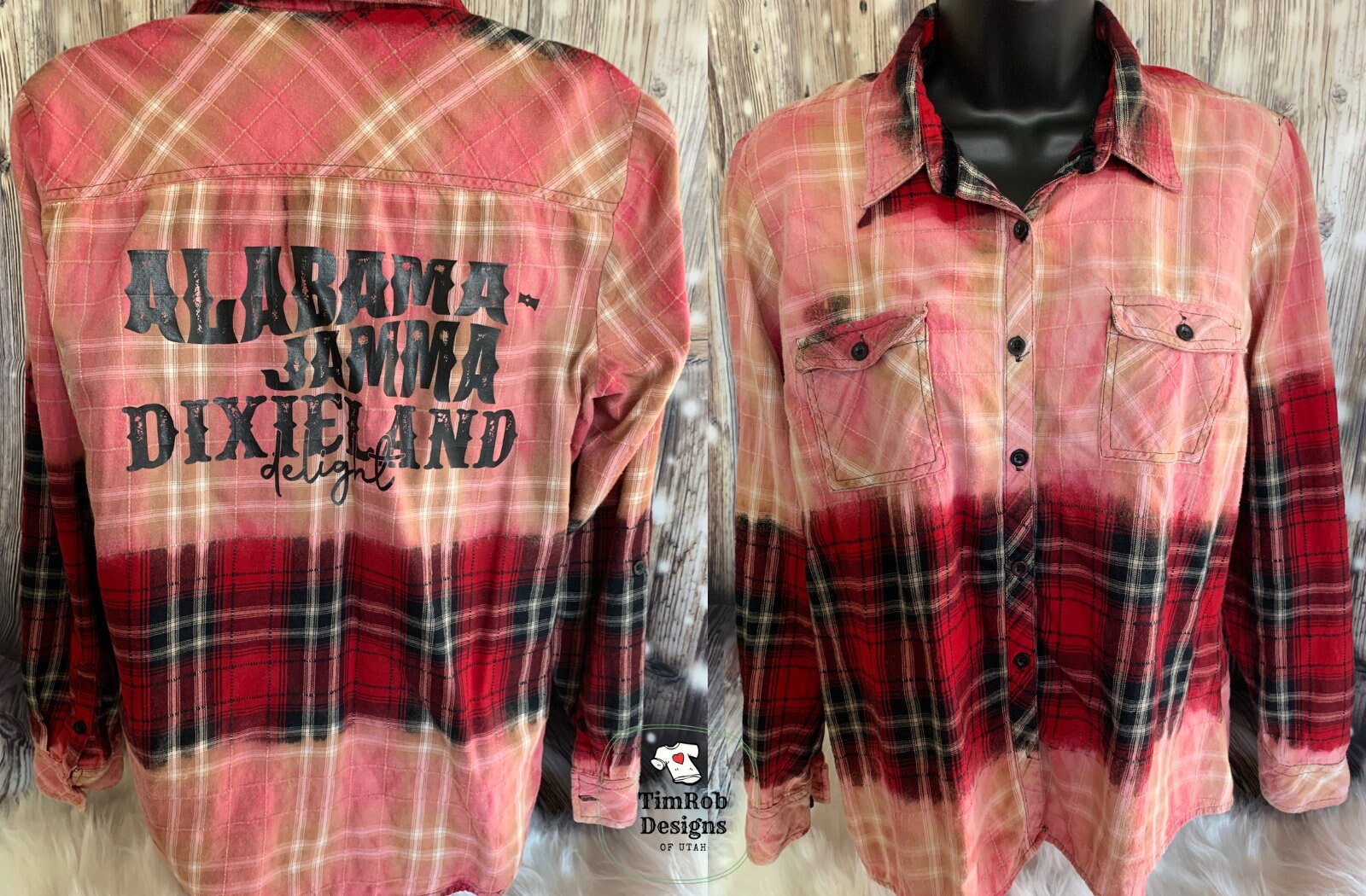 Alabama Jamma Bleached Flannel