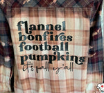 Load image into Gallery viewer, Flannels, Bonfires Football Bleached Flannel

