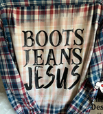 Load image into Gallery viewer, Boots Jeans Jesus Flannel/Plaid
