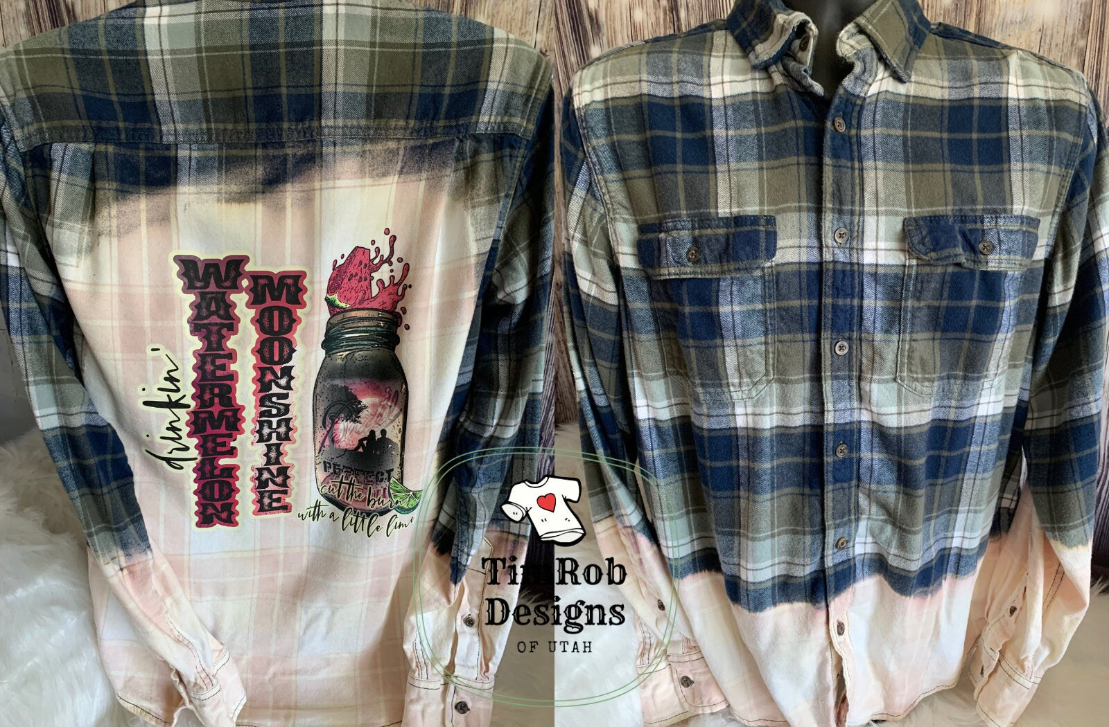Watermelon Moonshine Flannel