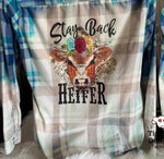 Load image into Gallery viewer, Stay Back Heifer Flannel/Plaid
