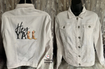 Load image into Gallery viewer, Hey Y'all Denim Jacket
