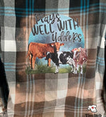 Load image into Gallery viewer, Plays Well with Udders Flannel
