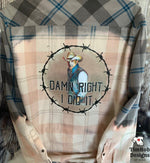 Load image into Gallery viewer, Damn Right I did IT - Shacket flannel
