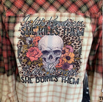 Load image into Gallery viewer, With Kindness She Kills Them Flannel
