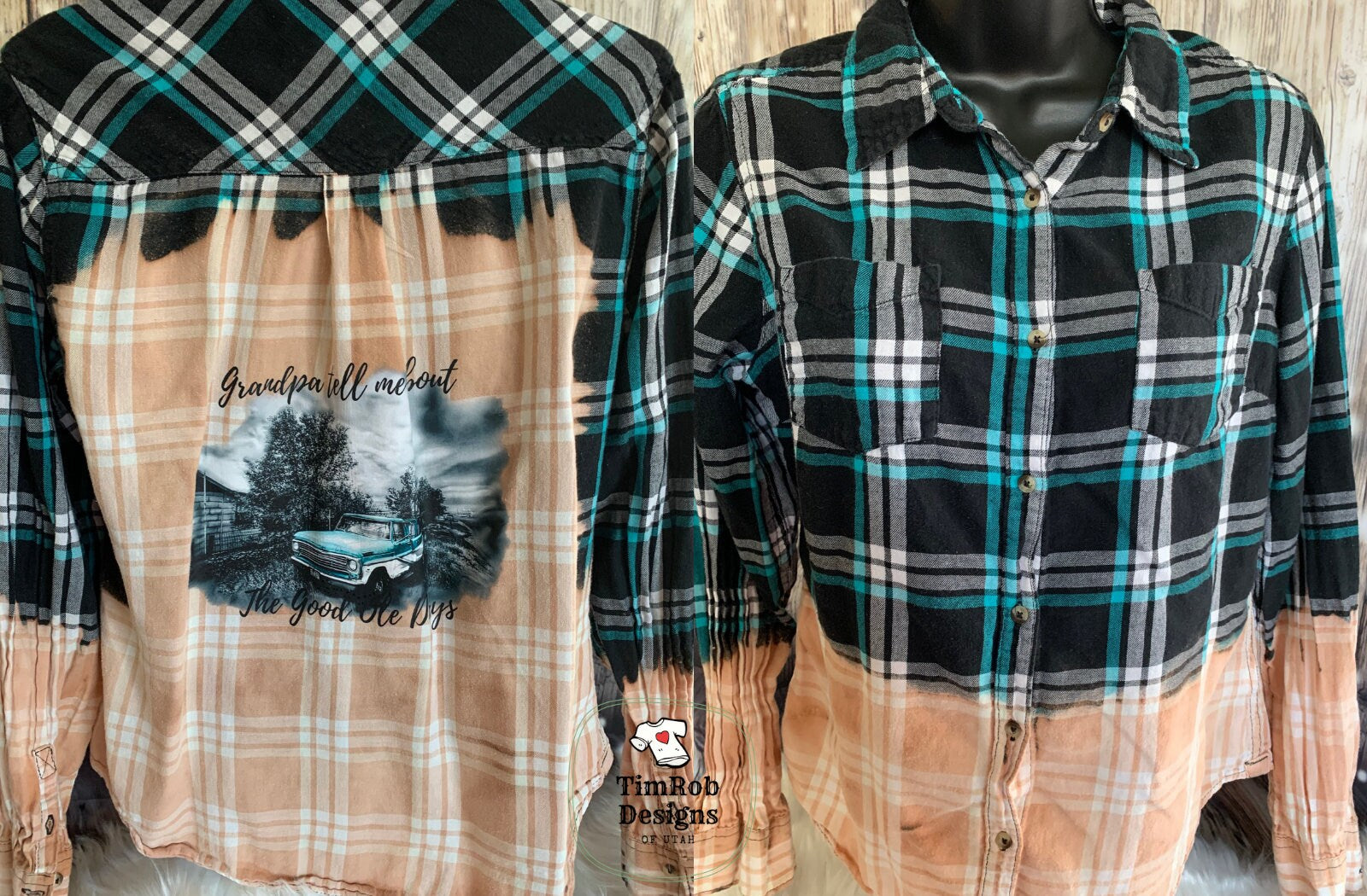 Grandpa Tell ME flannel - YOUTH