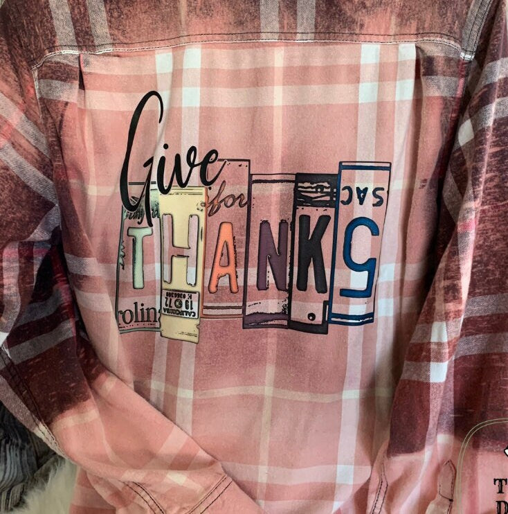 Give Thanks Flannel