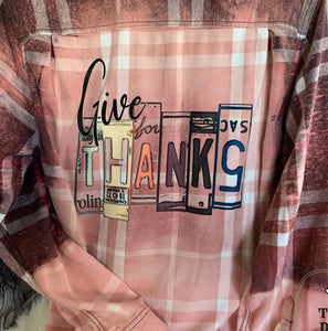 Give Thanks Flannel
