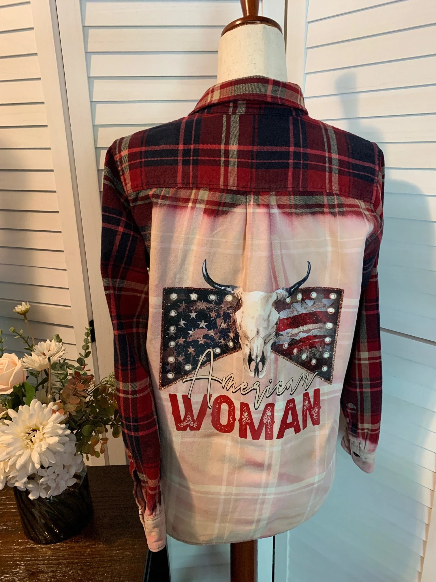 American Woman Bleached Flannel