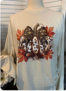 Leopard Fall Pumpkin Tee