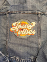 Load image into Gallery viewer, Jesus Vibes Denim Jacket
