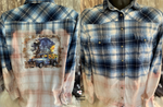 Load image into Gallery viewer, Blue Truck / Windmill - Bleached Flannel
