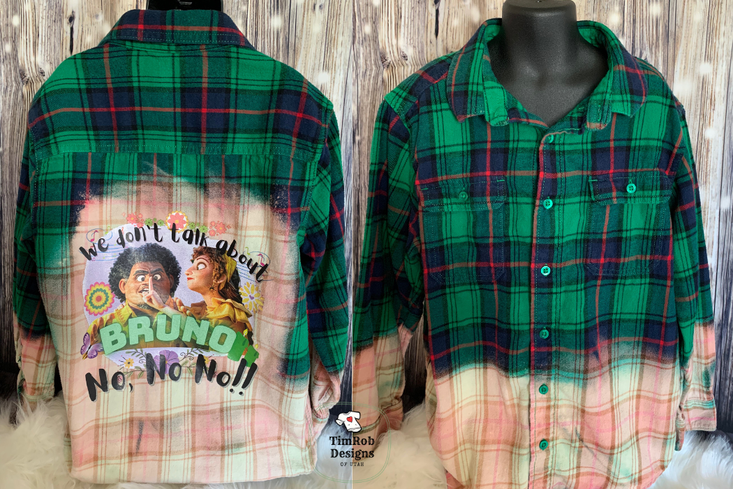 No Bruno - Youth Flannel Custom