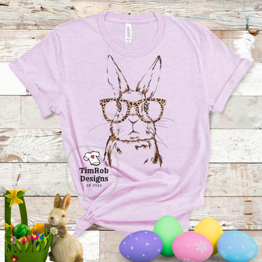 Easter - Bunnie with Leopard Glasses  - Custom