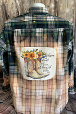 Load image into Gallery viewer, When in Doubt Put Your Cowgirl Boots On -Custom Flannel Shirt
