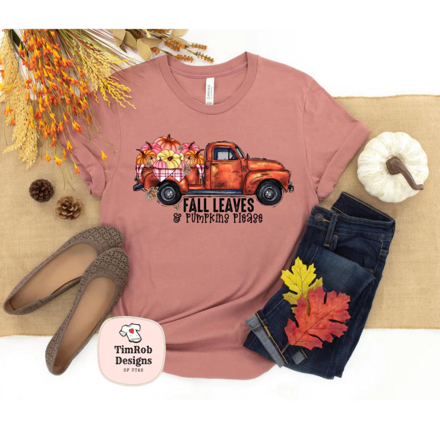 Fall Leaves & Pumpkins Please Truck