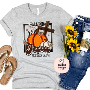 Fall For Jesus w/Cross and Pumpkin