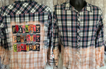 Load image into Gallery viewer, Flannels, Bonfires ....- Bleached Flannel/Non-bleached Plaid
