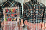 Load image into Gallery viewer, Flannels, Bonfires ....- Bleached Flannel/Non-bleached Plaid
