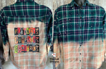 Load image into Gallery viewer, Flannels, Bonfires ....- Bleached Flannel/Non-bleached Plaid
