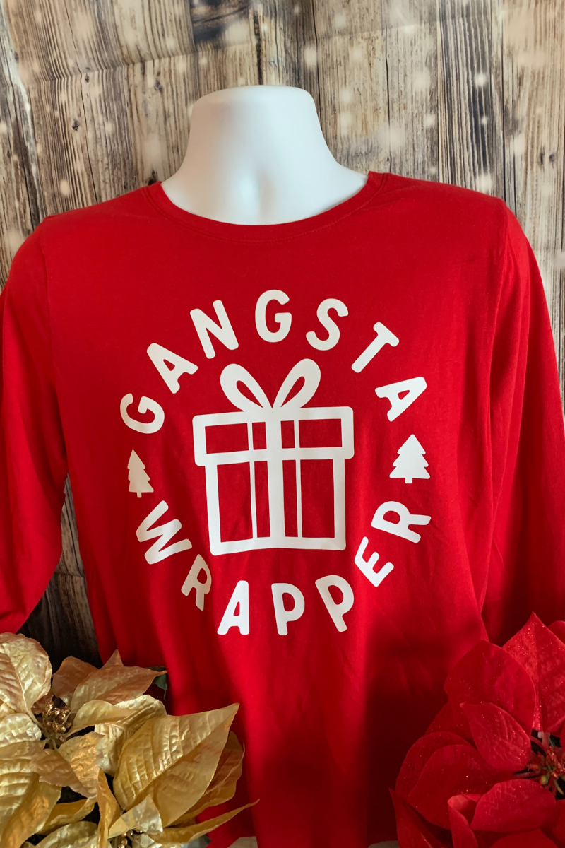 Gangsta Wrapper Long sleeve Tee