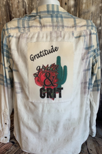 Load image into Gallery viewer, Gratitude, Grace and Grit Custom Flannel
