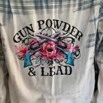 Load image into Gallery viewer, Gun Powder &amp; Lead/pink - Bleached Flannel
