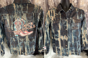 Custom Denim Jacket - Kick Rocks