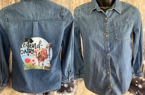 So Legend Dairy - Custom Kids Jean Shirt