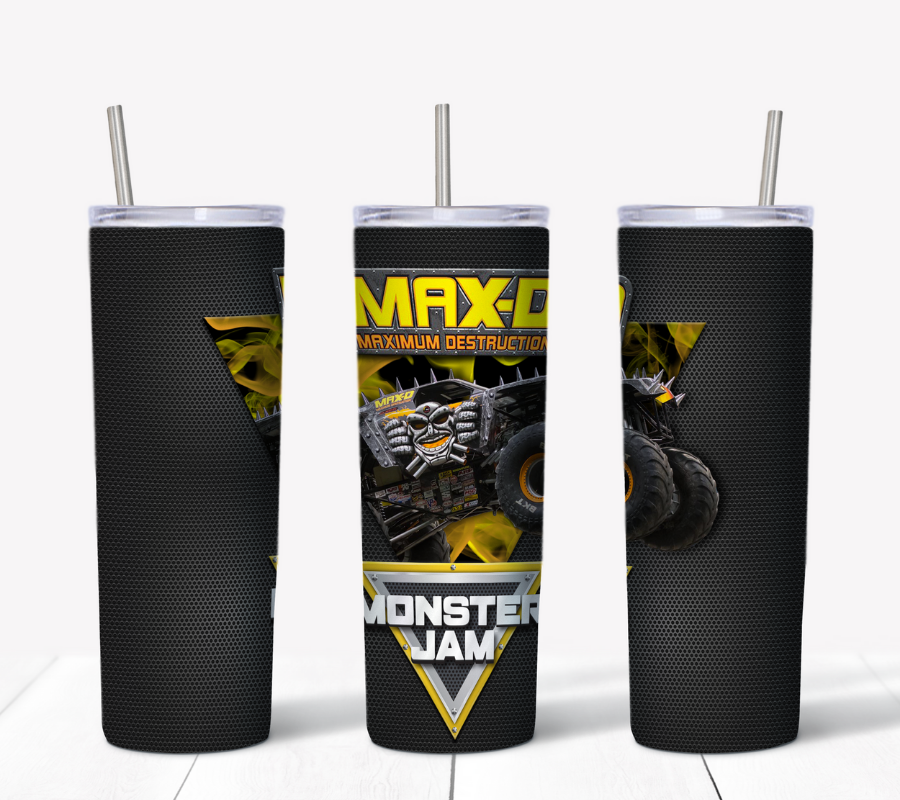 Max-D Monster Truck Tumbler Design