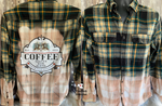 Load image into Gallery viewer, Christmas-Coffee Santa&#39;s Fine Blend - Custom Bleached Flannel
