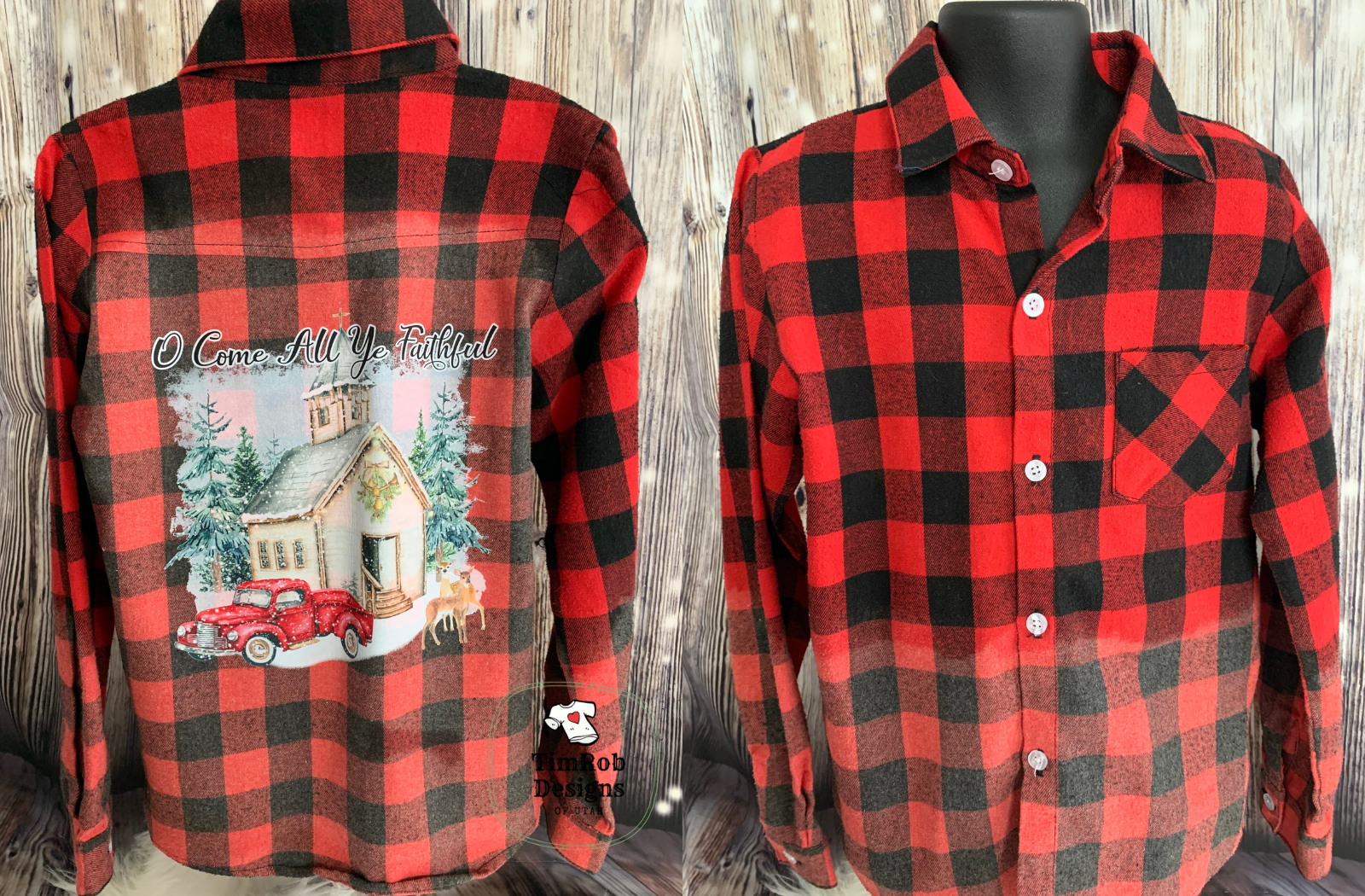 O'Come All you Faithful - CHILDREN's - Custom Flannel