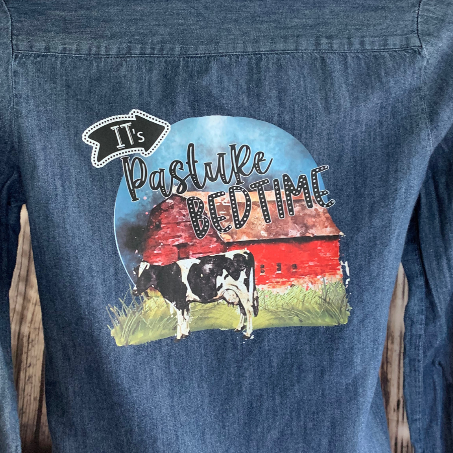 Pasture Bedtime - Custom Kids Jean Shirt