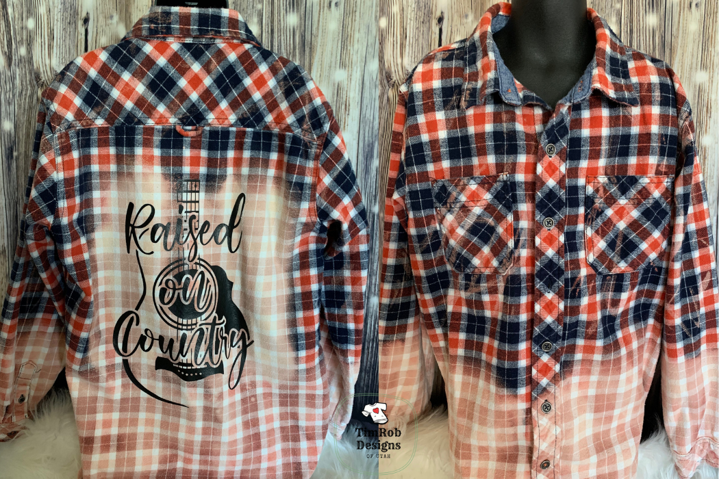 Raised on Country - Youth Flannel Custom