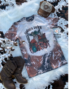 Simmer Down Cowboy - Custom - Cowprint bleaching