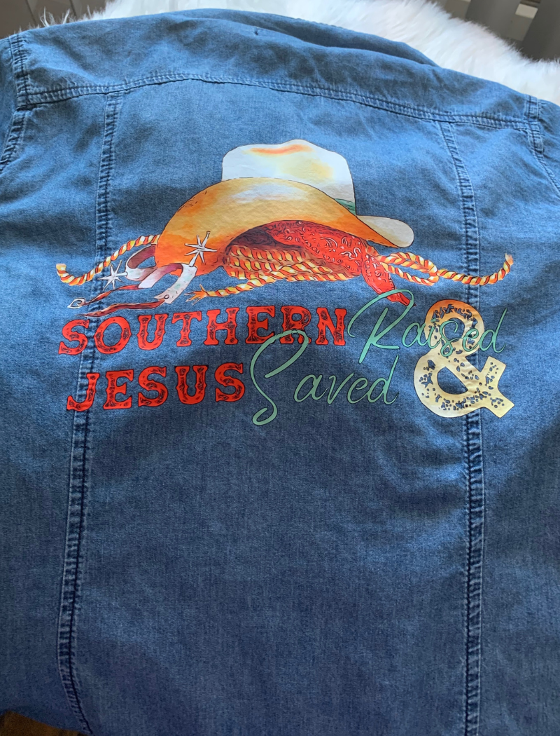 Southern Raised and Jesus Saved - Jean Shirt