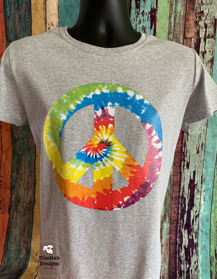 Peace Sign - Tie Dye completed TEE